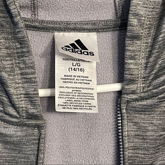 ADIDAS YOUTH Large Indicator Zip Hoodie - Picture 10 of 10
